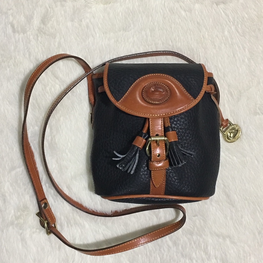 Dooney & Bourke Crossbody Purse Black and Tan